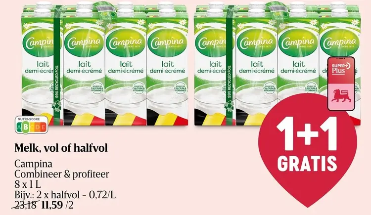 Promotie: Melk, vol of halfvol