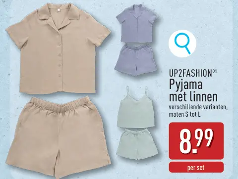 Promotie: Pyjama met linnen