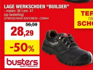 Promotie: Lage werkschoen "builder"