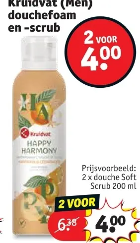 Promotie: douchefoam en -scrub
