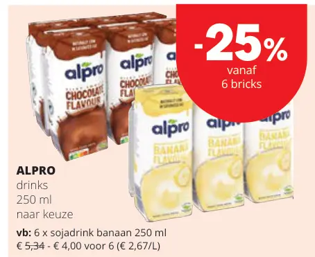 Promotie: Alpro drinks