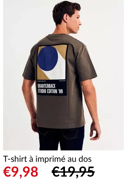 Offre: T-shirt à imprimé au dos