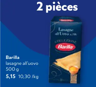 Offre: Lasagne all'uovo