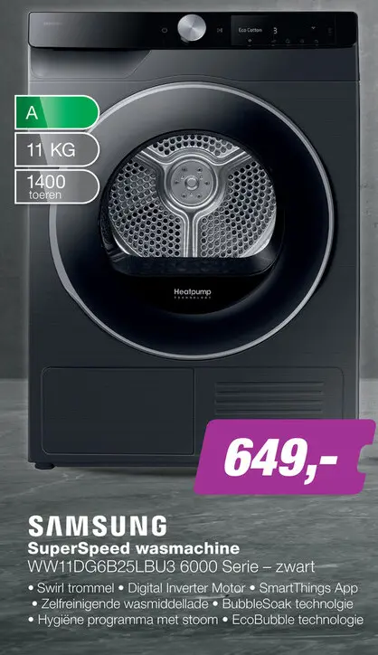 Aanbieding: SuperSpeed wasmachine