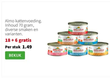 Aanbieding: Almo kattenvoeding