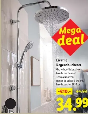 Aanbieding: Regendoucheset