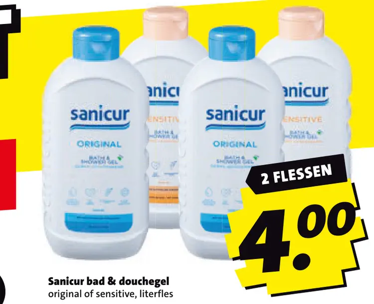 Aanbieding: Sanicur bad & douchegel