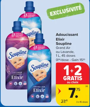 Offre: Adoucissant Elixir Soupline