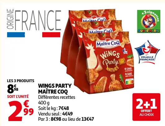 Offre: Wings party