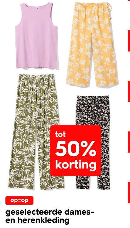 Promotie: Dames- en herenkleding