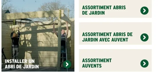 Offre: Installer un abri de jardin