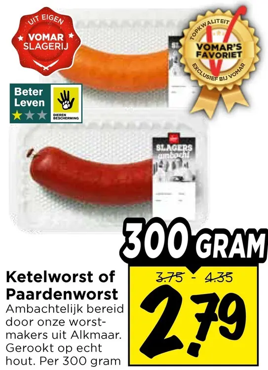 Aanbieding: Ketelworst of Paardenworst