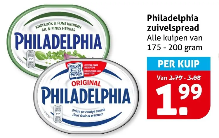 Aanbieding: Philadelphia zuivelspread