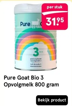 Aanbieding: Pure Goat Bio 3 Opvolgmelk