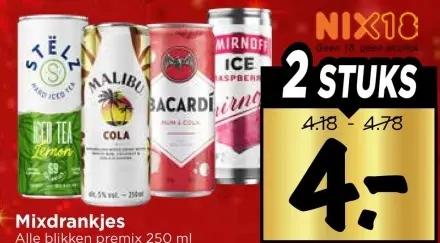Aanbieding: Mixdrankjes