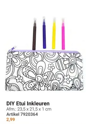 Aanbieding: DIY Etui Inkleuren