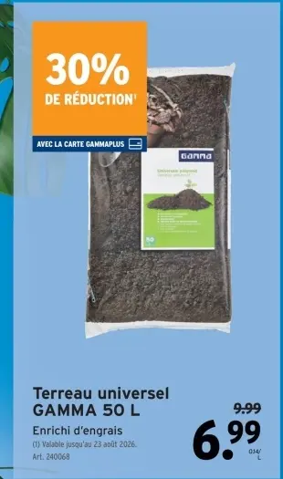 Offre: Terreau universel