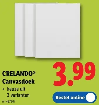 Promotie: Canvasdoek