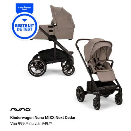 Aanbieding: Kinderwagen Nuna MIXX Next Cedar