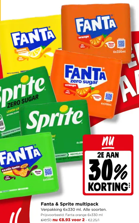 Promotie: Fanta & Sprite multipack