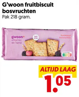Aanbieding: Fruitbiscuit bosvruchten