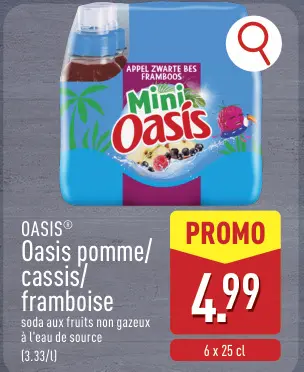 Offre: Oasis pomme/cassis/framboise