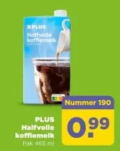 Halfvolle koffiemelk