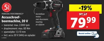 Aanbieding: Accuschroefboormachine