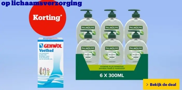 Aanbieding: Hygiene Plus Sensitive Antibacteriële Handzee