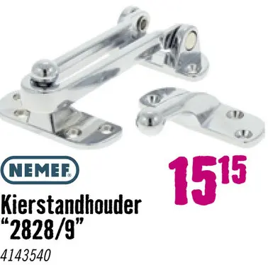 Aanbieding: NEMEF Kierstandhouder 2828/9 verchroomd