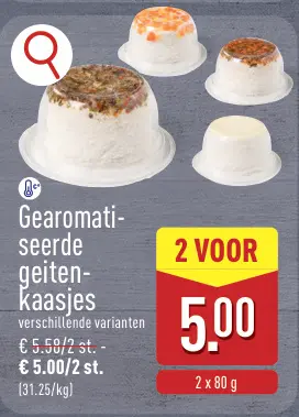 Promotie: Gearomatiseerde geitenkaasjes