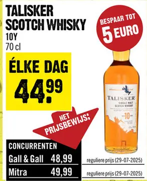 Aanbieding: Talisker scotch whisky
