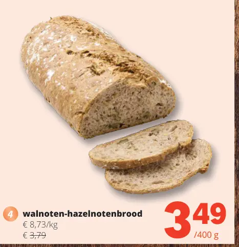 Promotie: walnoten-hazelnotenbrood