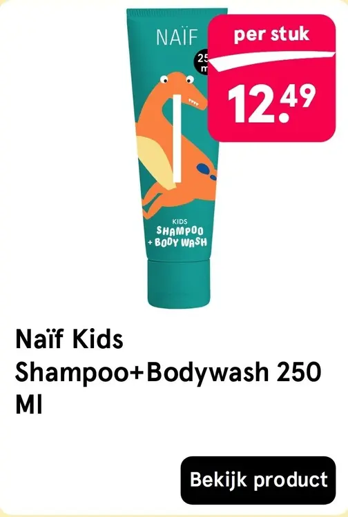 Aanbieding: Naïf Kids Shampoo+Bodywash