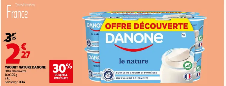 Promotie: Yaourt nature