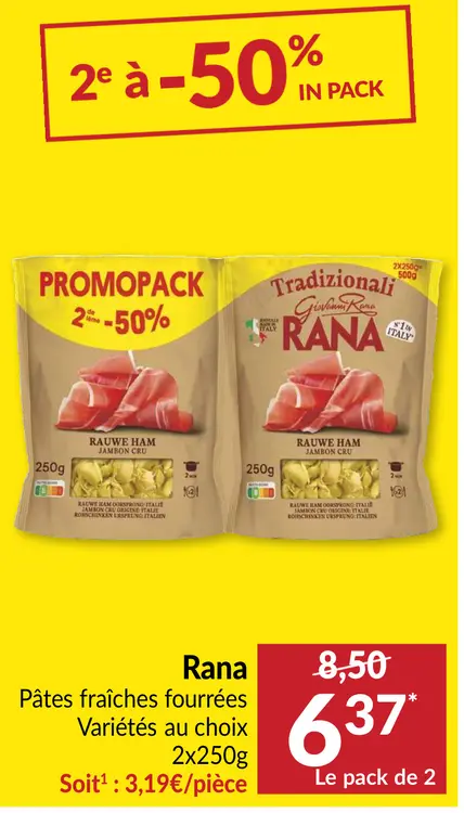 Offre: Pâtes fraîches fourrées