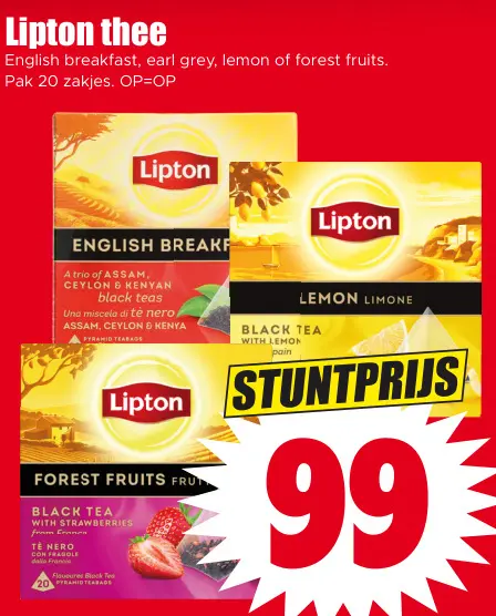 Aanbieding: thee