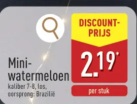 Promotie: Mini-watermeloen