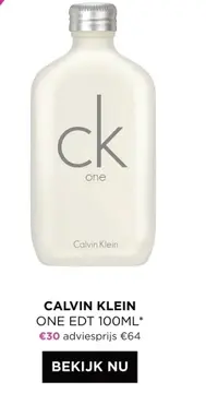 Aanbieding: Calvin klein one edt