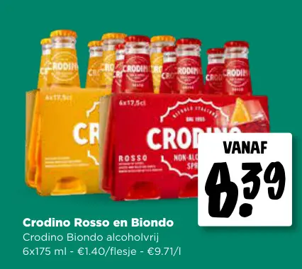 Promotie: Crodino Crodino Biondo alcoholvrij