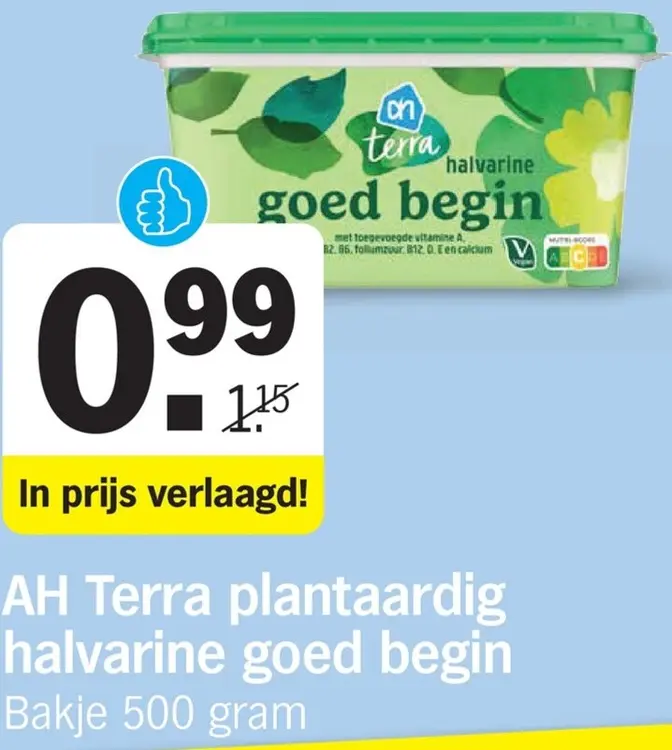 Aanbieding: Plantaardig halvarine goed begin