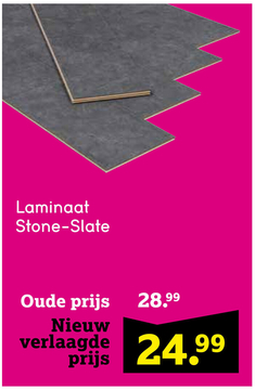 Aanbieding: Laminaat Stone-Slate - antraciet