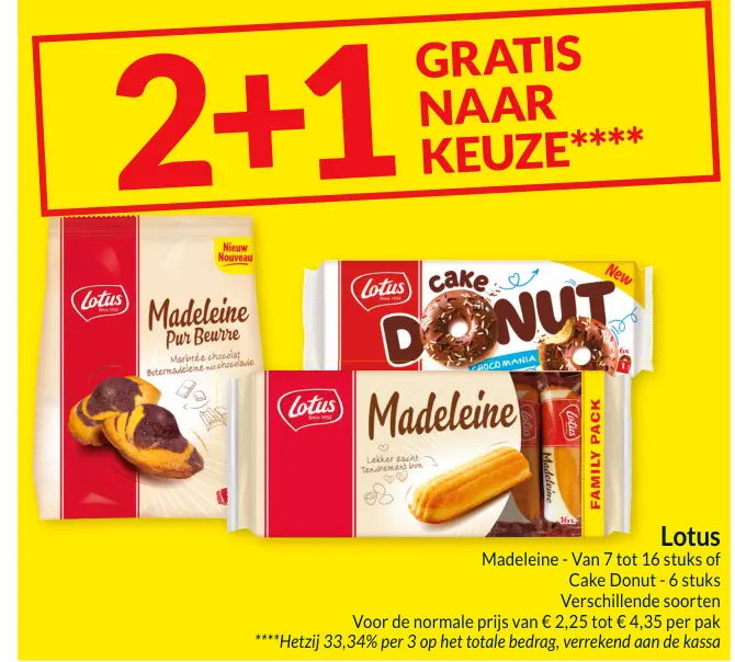 Promotie: Madeleine / Cake Donut