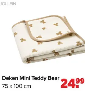 Promotie: Deken Mini Teddy Bear