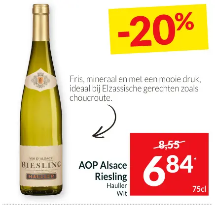 Promotie: AOP Alsace Riesling