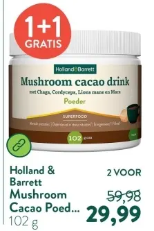 Aanbieding: Mushroom Cacao Poeder