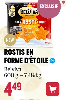 Offre: Rostis en forme d'étoile