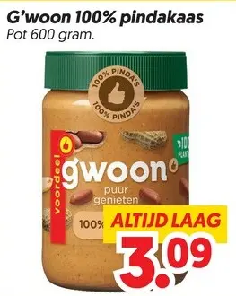 Aanbieding: 100% pindakaas