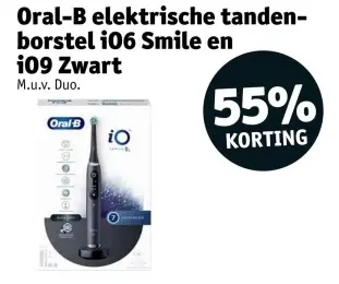 Promotie: Elektrische tandenborstel iO6 Smile en iO9 Zwart
