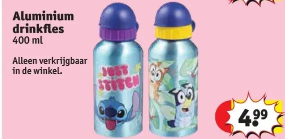 Aanbieding: Aluminium drinkfles